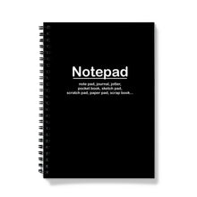 Load image into Gallery viewer, Notepad, note pad... Notebook
