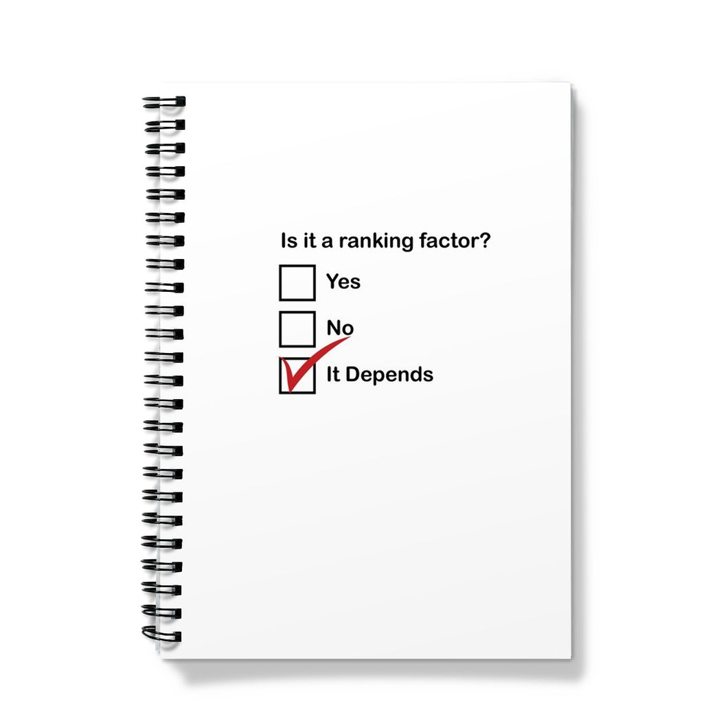 Is it a ranking factor? Notebook