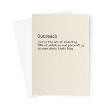 Load image into Gallery viewer, Outreach Definition Greeting Card

