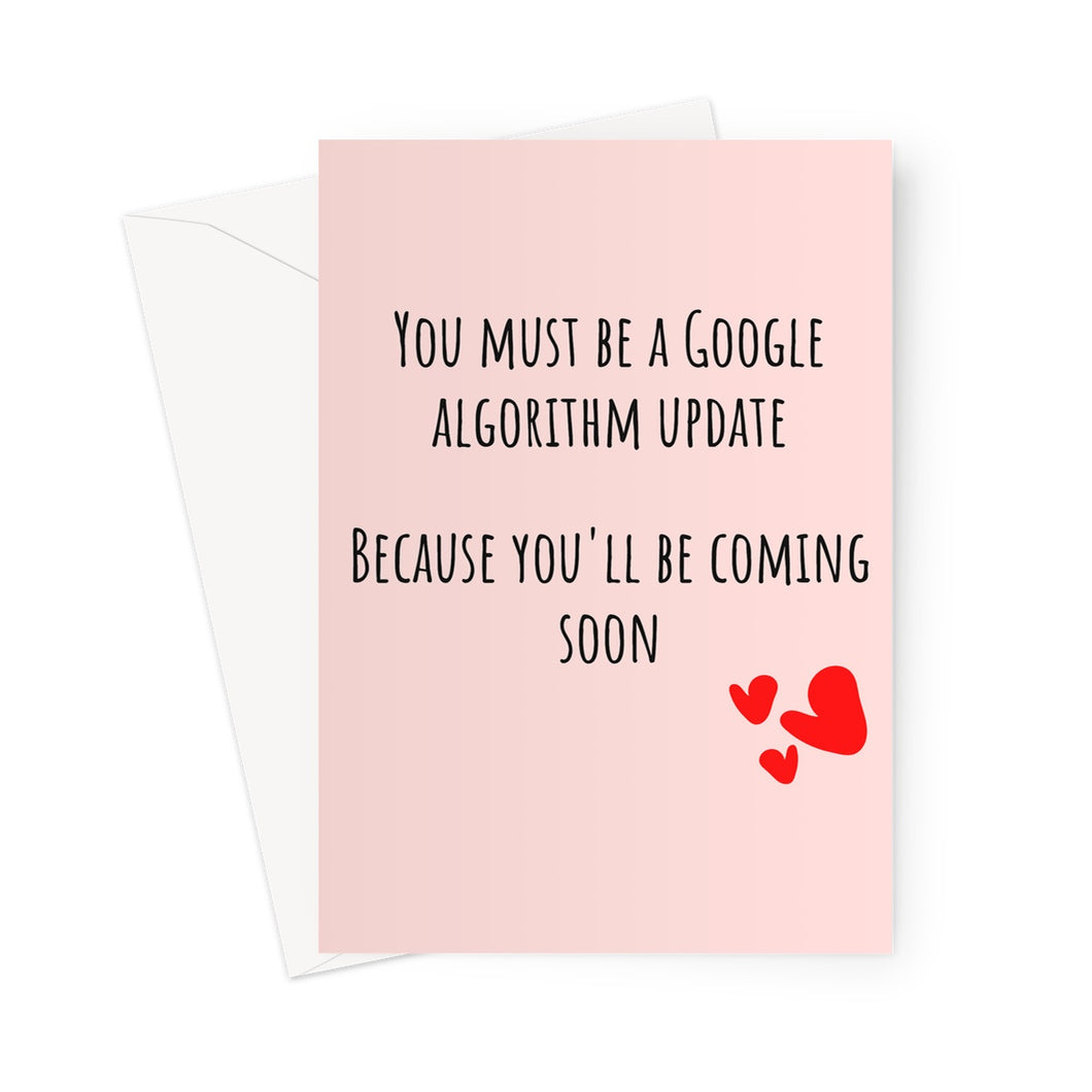 Google Update Valentine's Day Card Greeting Card