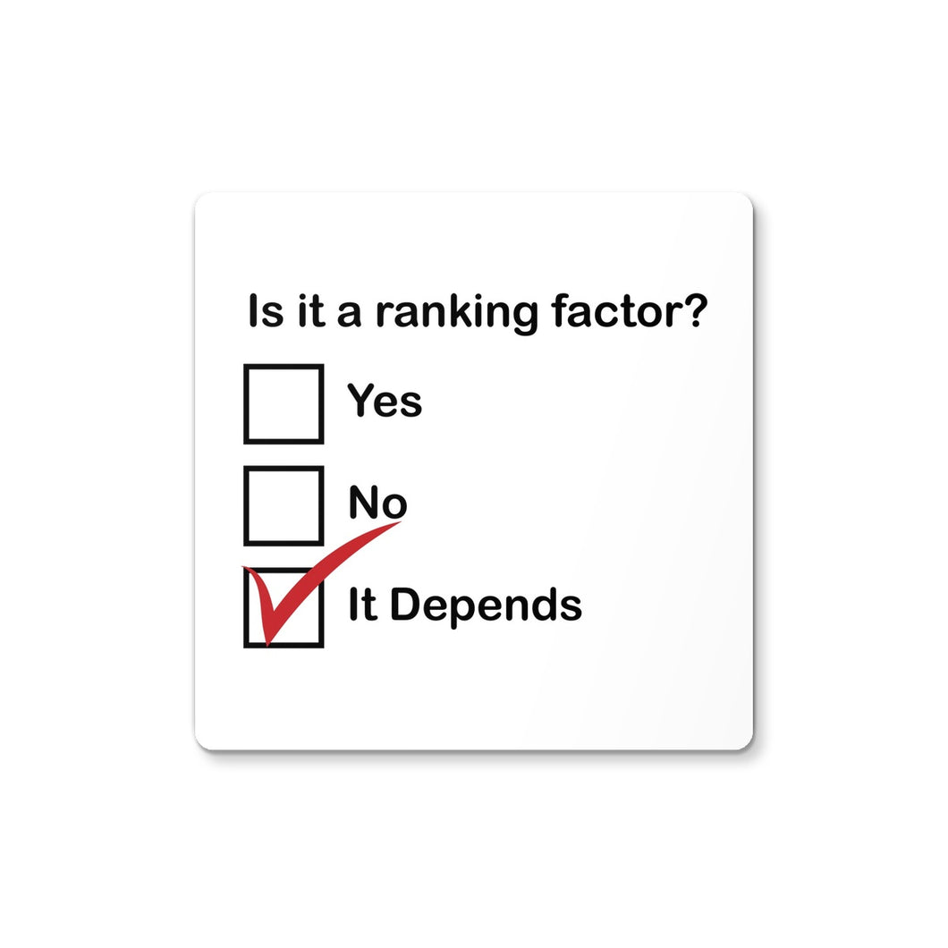 Is it a ranking factor? Coaster